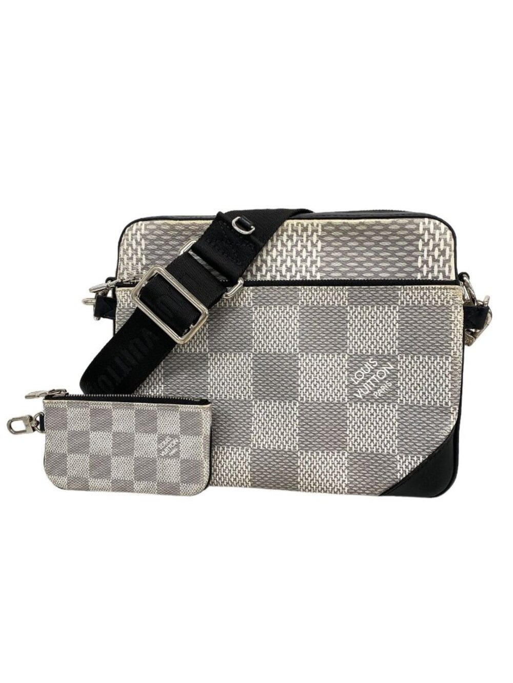 Louis Vuitton Shoulder Bag Damier Graphite 3D Trio Messenger Antarctica